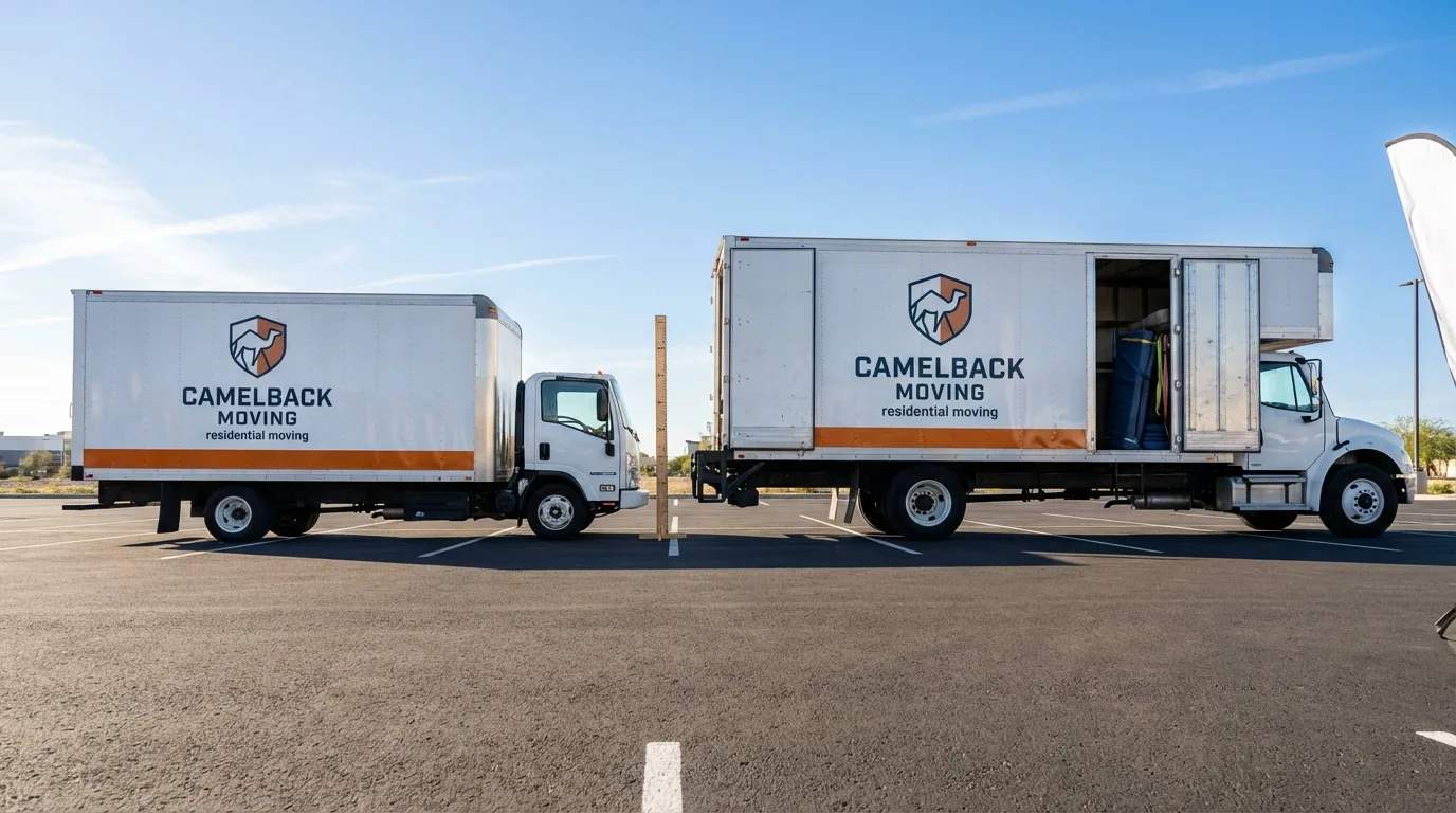 Moving truck size capacity guide in Red Lion